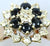 9ct diamond & sapphire cluster