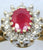 9ct diamond & ruby