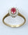 9ct diamond & ruby