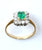 18ct diamond & emerald