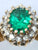 9ct diamond & emerald