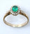 9ct diamond & emerald