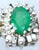 9ct diamond & emerald