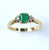 18ct diamond & emerald