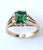 9ct diamond & emerald