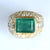 18ct gents diamond & emerald