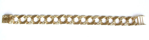 9ct plain & fancy link (approx 32g)