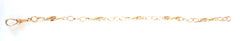 9ct oval link & twist