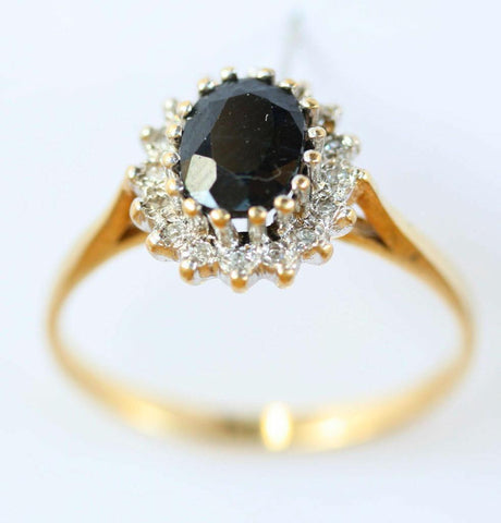 9ct diamond & sapphire