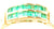 9ct diamond chip & emerald