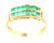 9ct diamond chip & emerald