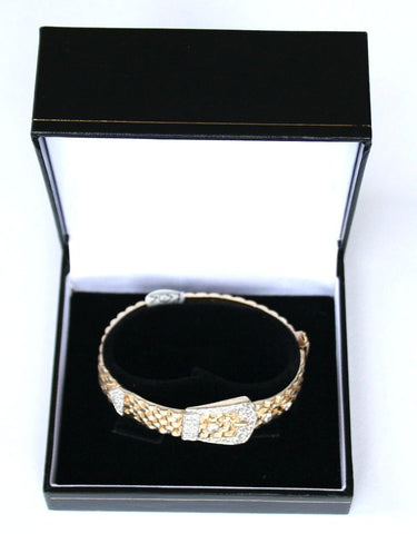 9ct gemset buckle style
