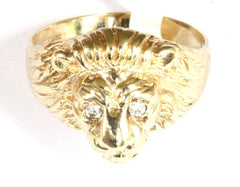 9ct Cubic Zirconia Lionshead