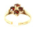 9ct 4 Garnet Stone Cluster