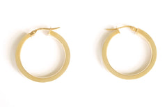 9ct Plain Hoops