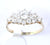 9ct Cubic Zirconia Cluster