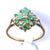 9ct Diamond & Emerald Cluster