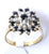 9ct Diamond & Sapphire Cluster