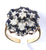 9ct Diamond & Sapphire Cluster