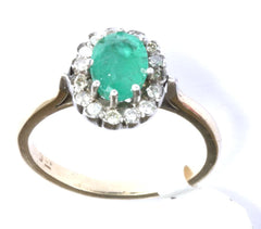 9ct Diamond & Emerald (Emerald 21/2ct)