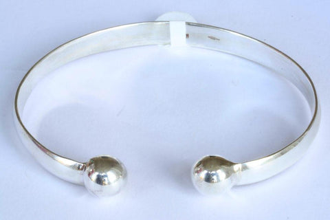 Silver Gents Torque Bangle