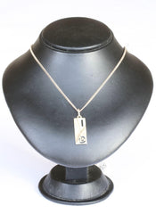 Silver Link Chain with Mackintosh Pendant