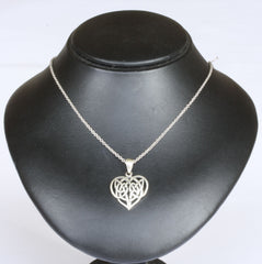 Silver Link Chain with Mackintosh Pendant