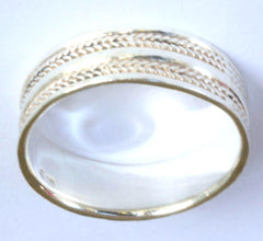 Silver Patterned Band
