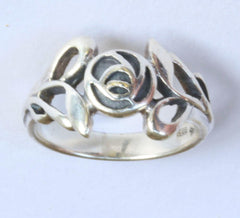 Silver Mackintosh Rose