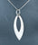 Silver Curb Chain & Crystal Drop