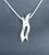 Silver Snake Chain & Diamond Chip Squiggle