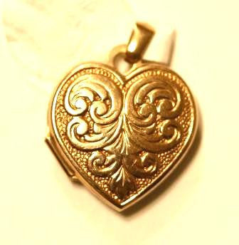 Gold Heart Shaped Locket