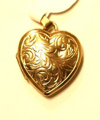 Gold Heart Shaped Locket