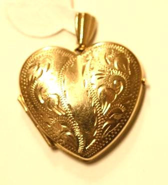 Gold Heart Shaped Locket