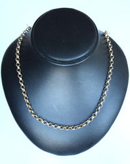 9ct Round Link Belcher Style