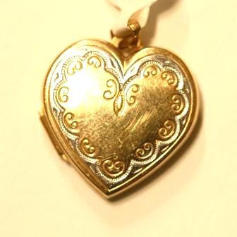 Gold Heart Shaped Locket