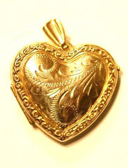 Gold Heart Shaped Locket