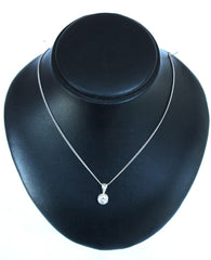 Silver Fine Chain & Cubic Zirconia