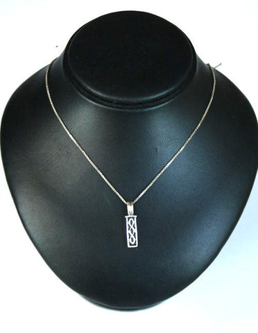 Silver Fine Chain & Celtic Ingot