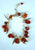 Silver Amber Drop Charm