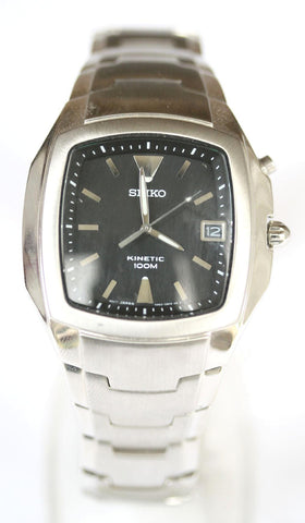 New Gents Seiko Stainless Steel Kinetic
