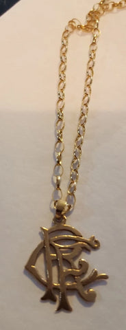 RFC Pendant with 16 inch gold chain